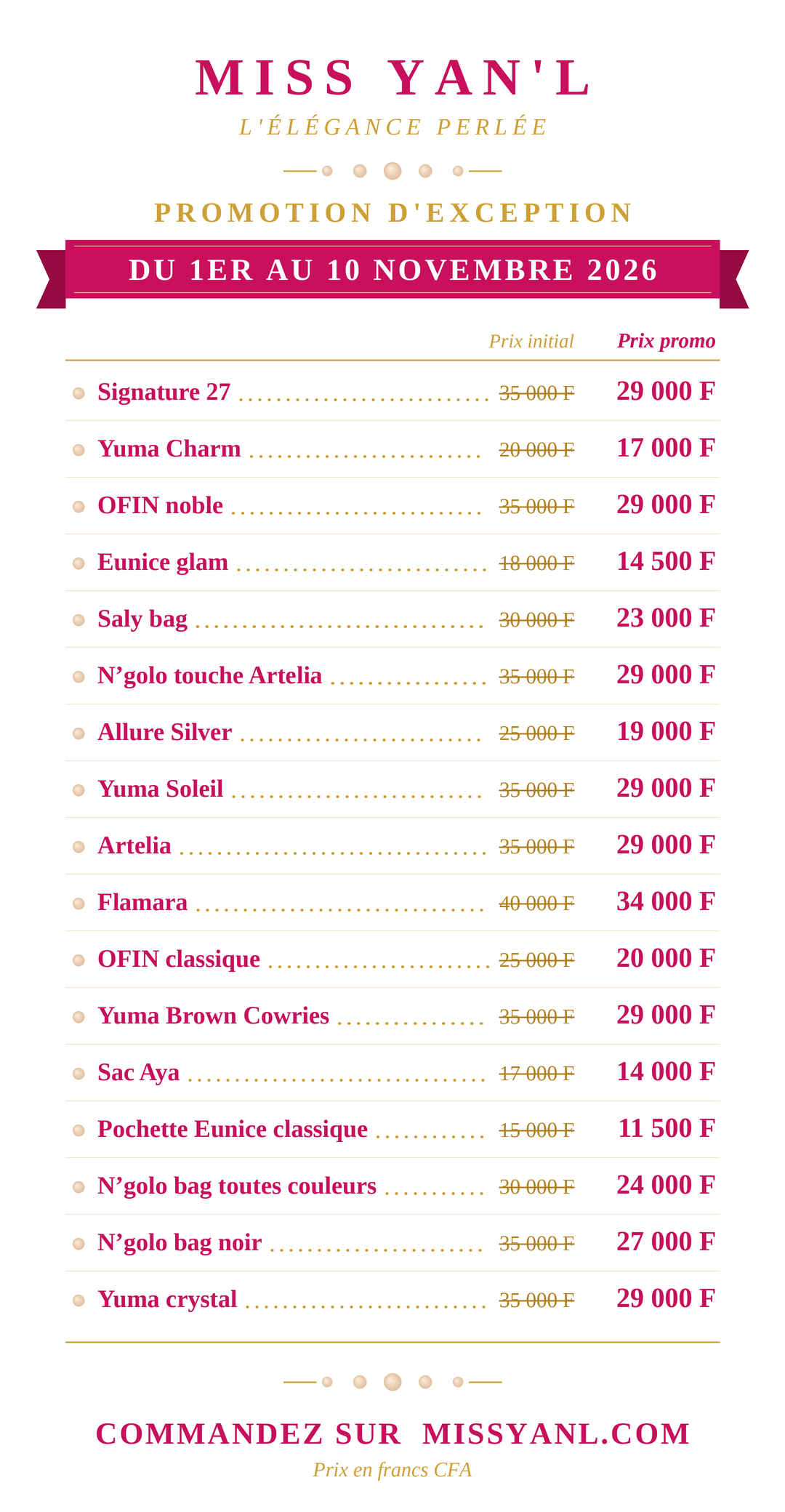 PRIX PROMOTIONNELS